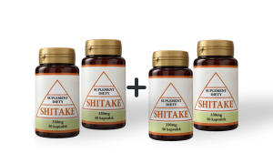 Shitake 2+2 GRATIS -  suplement diety -sproszkowany wyciag z grzybka 350 mg  (1)