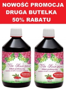 Vita Rosa 20+7 probiotyk  suplement diety 2x500 ml  PROMOCJA 1+50% RABATU na drugą butelkę